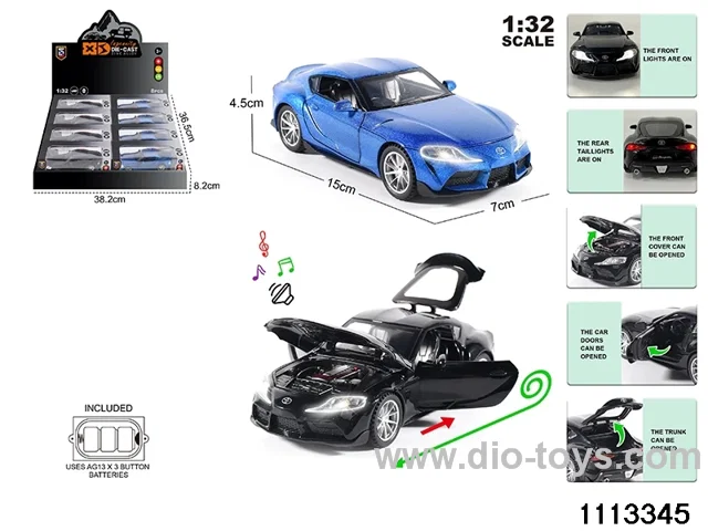 1:32 Alloy car with light and sound