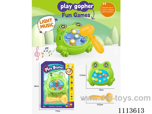 Puzzle Whack-a-Mole with Light Music/Frog (Monochrome)