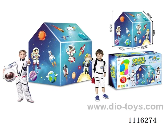 Children's space tent with 50 ocean balls