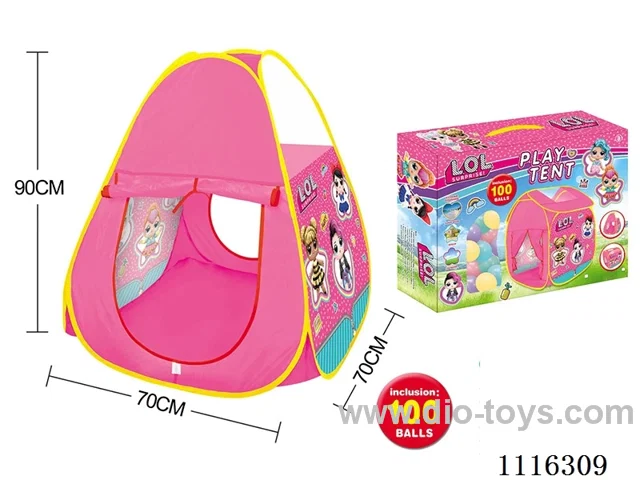 Surprise Doll tent with 100 5.5CM ocean balls