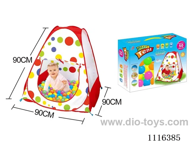 90CM children's tent +50 6CM ocean balls
