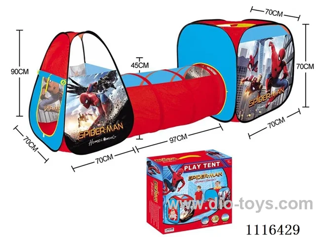 3-in-1 Spider-Man tent Compound Tunnel Tube game House