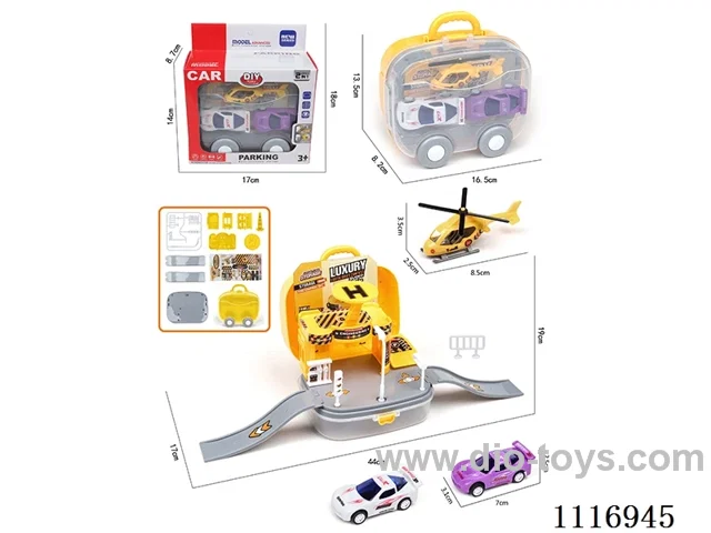 Storage parking lot (1AB aircraft +2 Pull-back AB car)（random mixed）