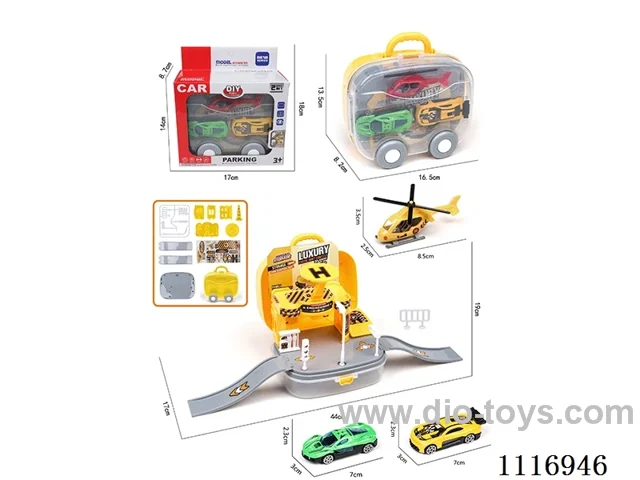 Storage parking (1AB aircraft +2 sliding Alloy sports car)（random mixed）