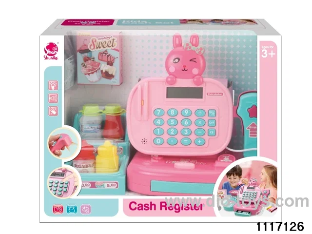 rabbit cash register with sound，light，calculation function