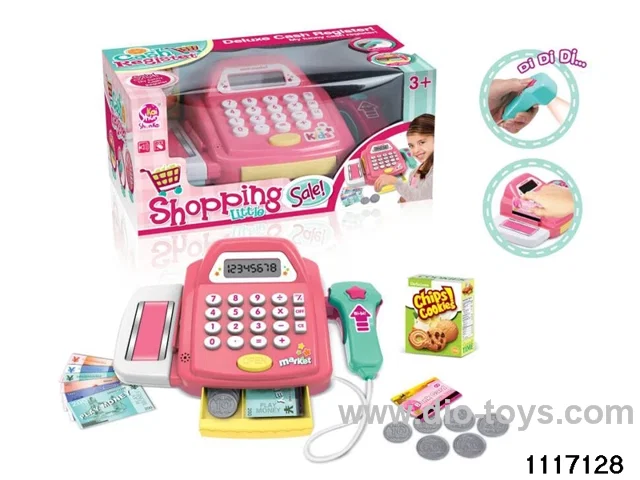 cash register with sound，light，calculation function