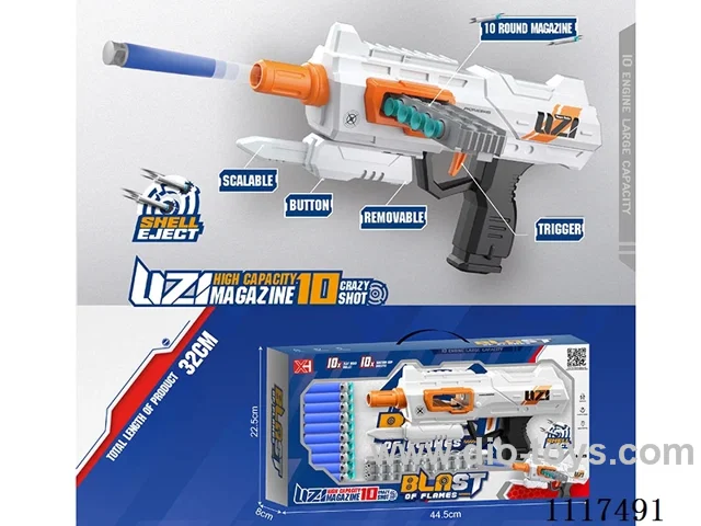 10-round magazine Uzi soft gun