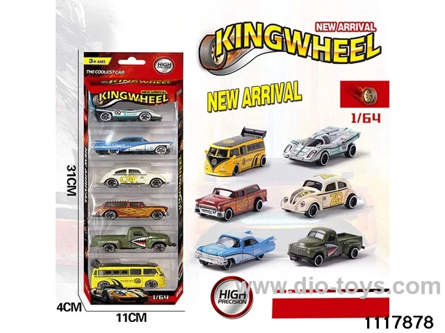 1:64 Alloy Car Set（6pcs）