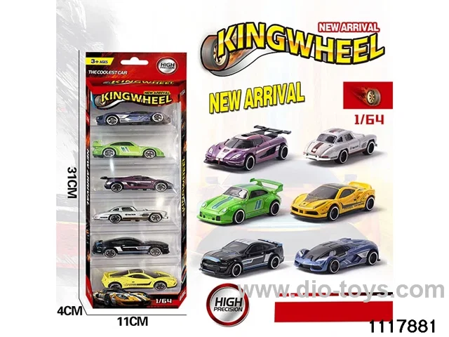 1:64 Alloy Car Set（6pcs）