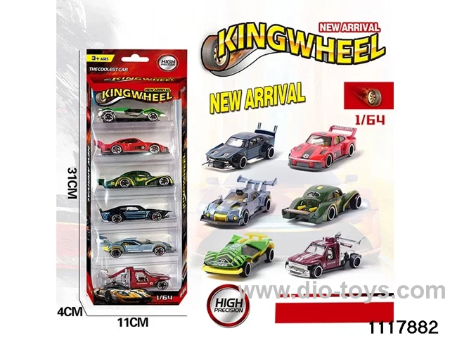 1:64 Alloy Car Set（6pcs）