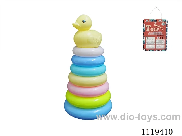 7 layers rainbow ring (Little Yellow Duck) Macaron color