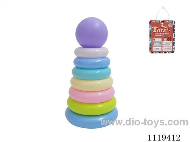 7 layers rainbow ring (ball) macaron color