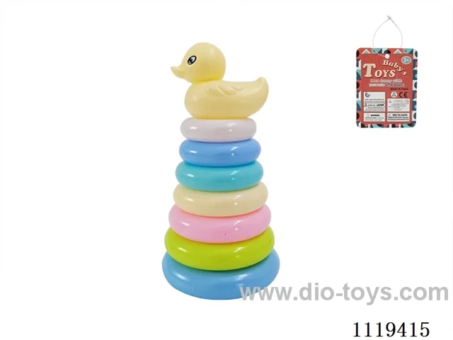 7 layer rainbow loop (large yellow duck) Macaron color