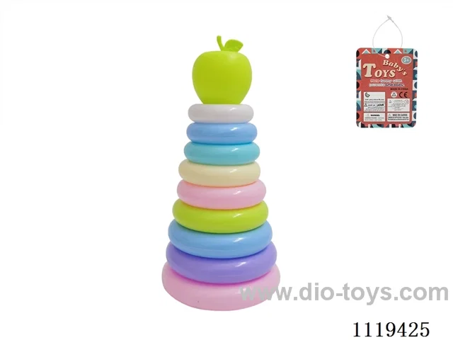 9 layer rainbow ring (Apple) macaron color
