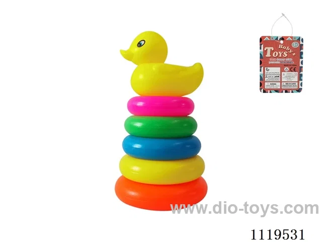 5 Layers Rainbow Ring (Large Yellow Duck)