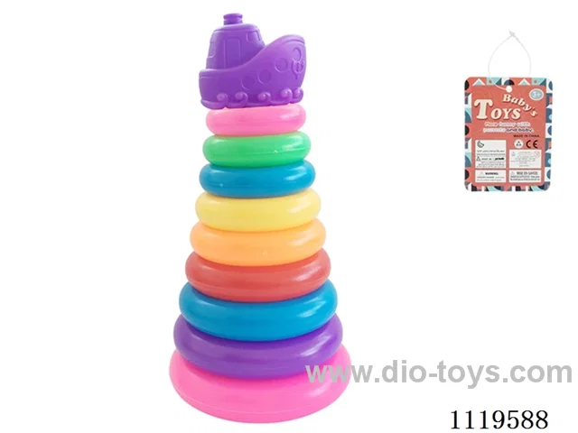 9 layer Rainbow Ring (Boat)