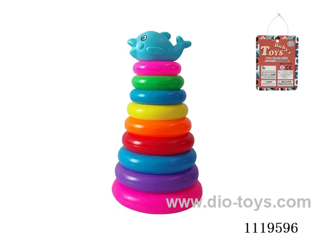 9 Layer Rainbow Ring (Dolphin)