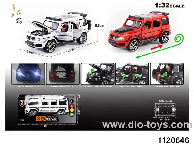1:32 Alloy RC Car With light and sound