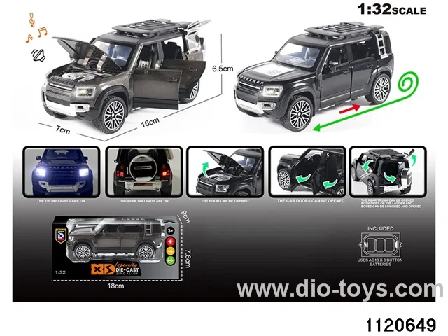1:32 Alloy RC Car With light and sound