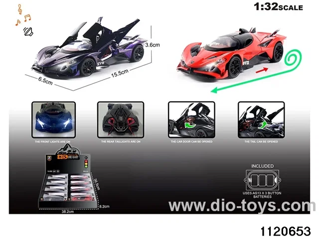 1:32 Alloy RC Car With light and sound