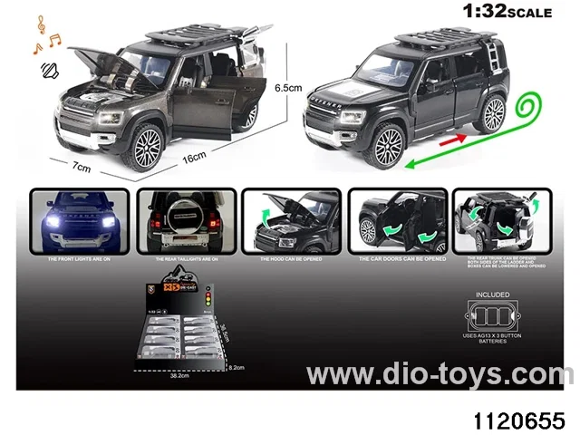 1:32 Alloy RC Car With light and sound