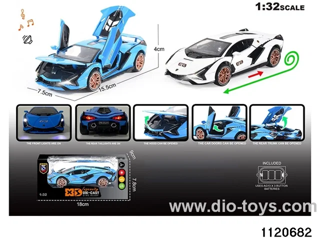 1:32 Alloy RC Car With light and sound