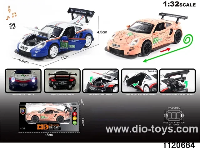 1:32 Alloy RC Car With light and sound