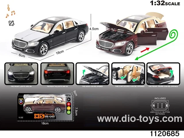 1:32 Alloy RC Car With light and sound