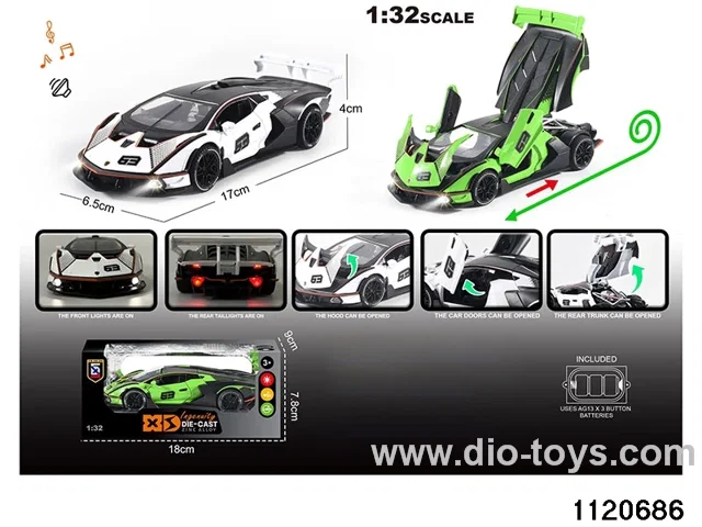 1:32 Alloy RC Car With light and sound