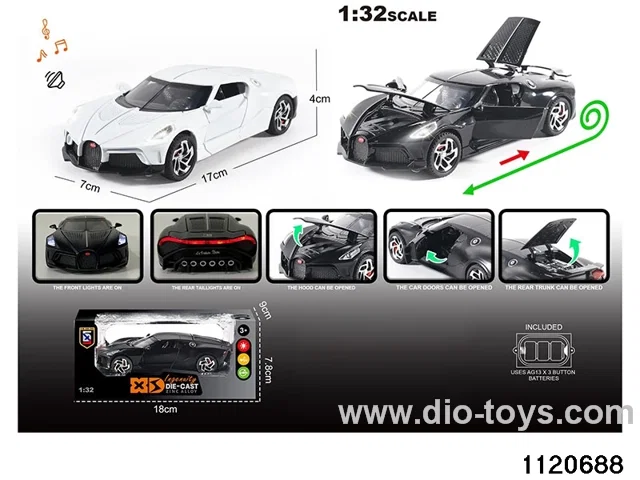 1:32 Alloy RC Car With light and sound