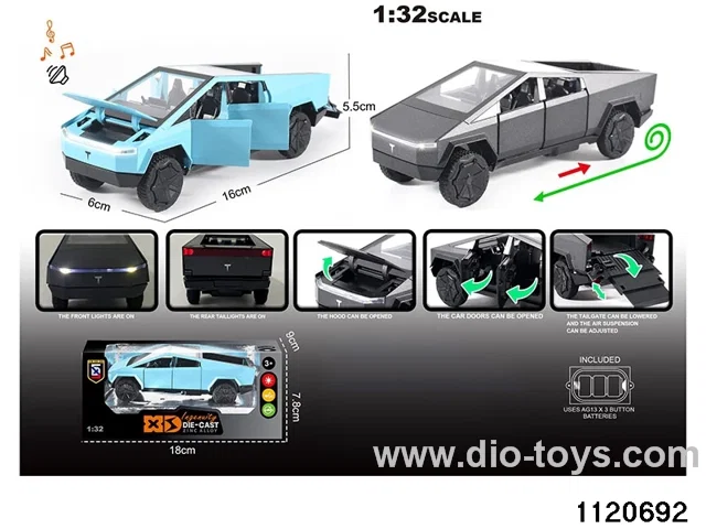 1:32 Alloy RC Car With light and sound
