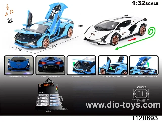 1:32 Alloy RC Car With light and sound