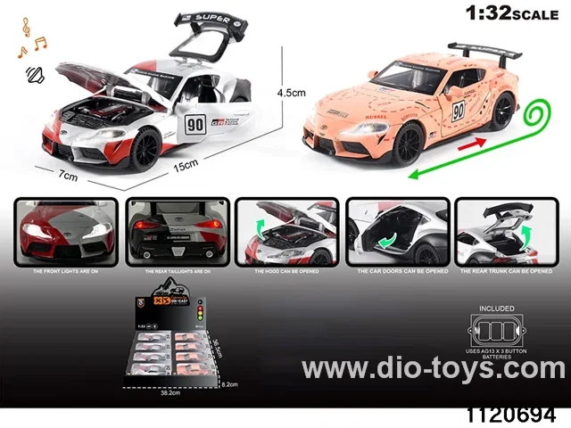 1:32 Alloy RC Car With light and sound