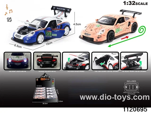1:32 Alloy RC Car With light and sound