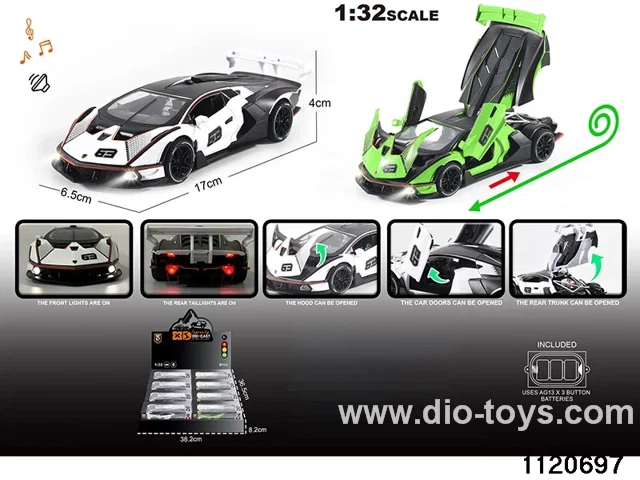 1:32 Alloy RC Car With light and sound