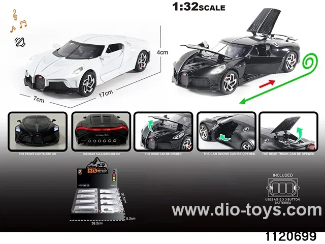 1:32 Alloy RC Car With light and sound