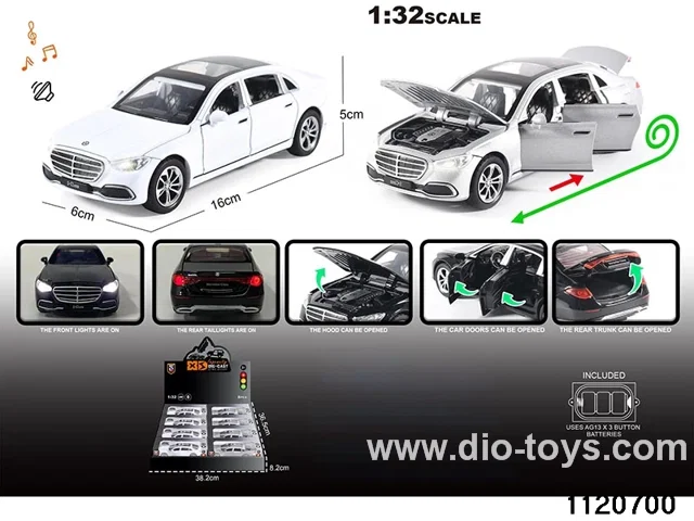 1:32 Alloy RC Car With light and sound