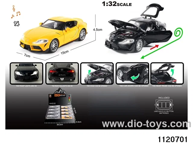 1:32 Alloy RC Car With light and sound