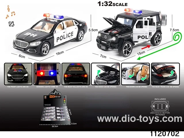 1:32 Alloy RC Car With light and sound