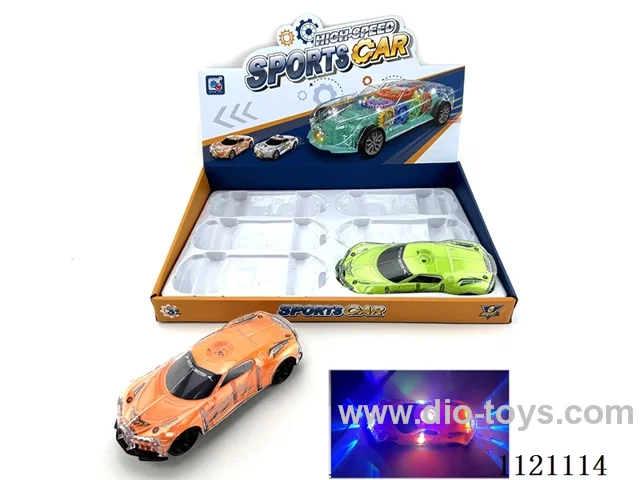 B/O Universal Car W L/M 6PCS