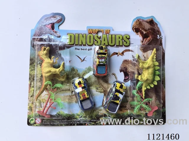 Catapult iron truck with dinosaur