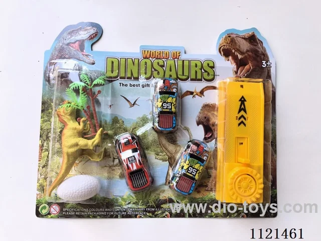 Catapult iron truck with dinosaur