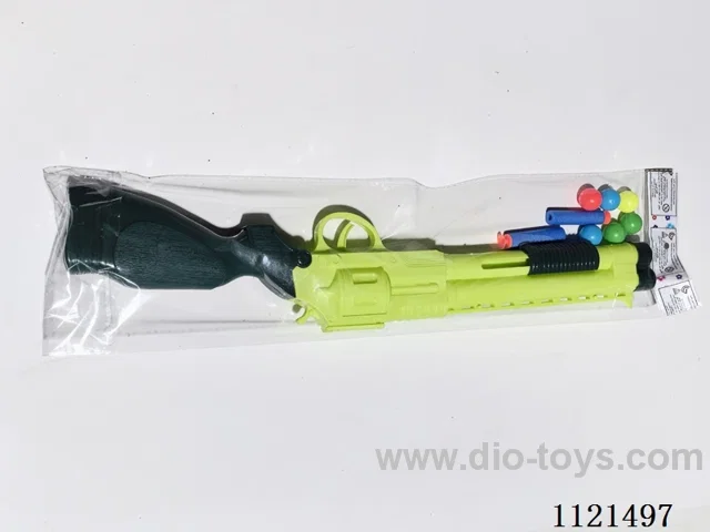 Gun with soft bullets