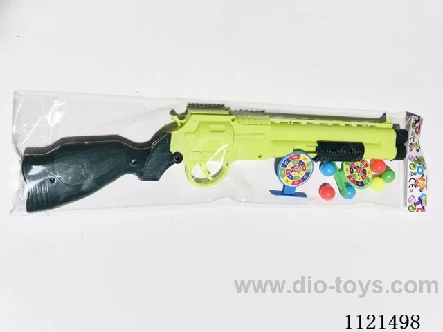 Gun with soft bullets