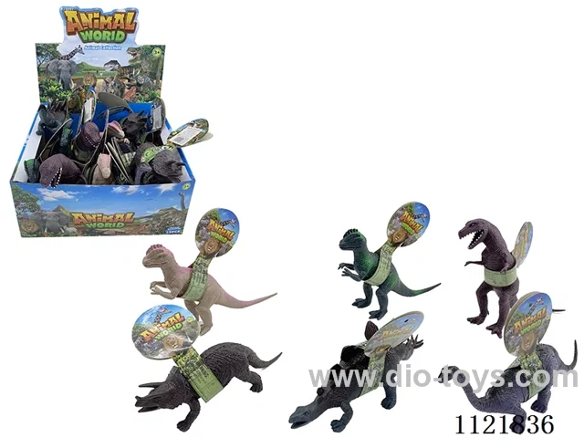 Display box 12PCS Sling 8 inch dinosaur (hollow)
