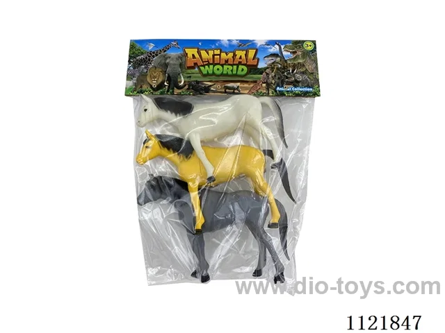 8 "3PCS mounted horse (hollow)