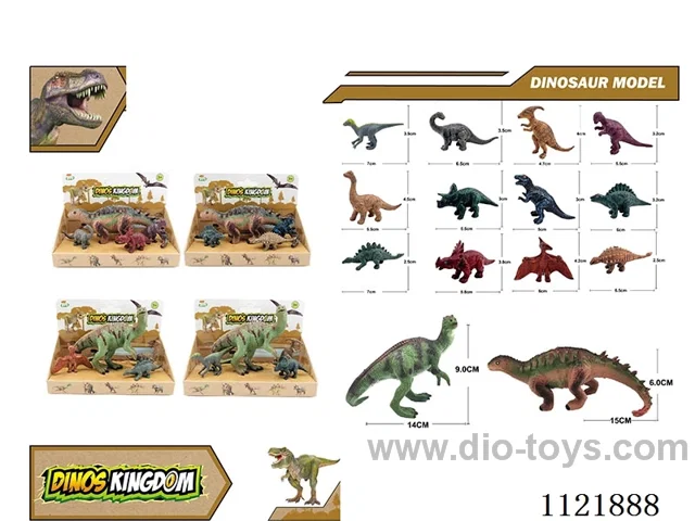 Hollow 6 "dinosaur 1PCS +3" dinosaur 3PCS 4PCS