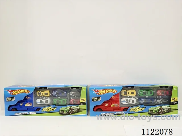 Gift towing trailer (towing 6 1:64 alloy cars plus 2 scene skateboards)