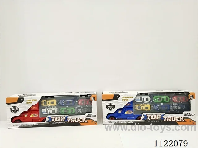 Gift towing trailer (towing 6 1:64 alloy cars plus 2 scene skateboards)
