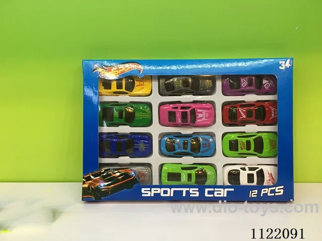 1:64 Sliding alloy car (12 PCS)